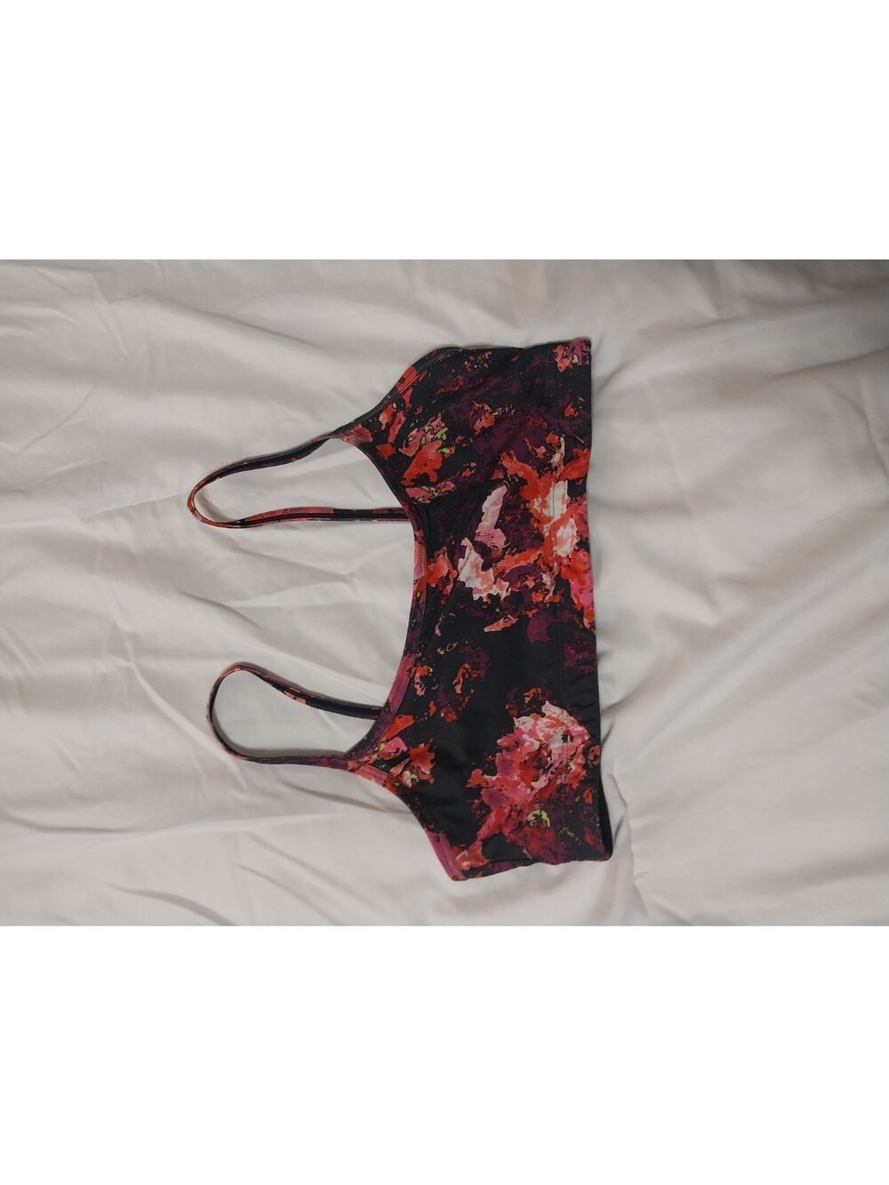 Fablectics Floral Print Sports Bra Size Medium